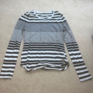 stripped long sleeve shirt